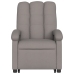 Sillón eléctrico reclinable elevable de tela gris taupe