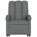 Sillón de masaje eléctrico reclinable elevable tela gris oscuro