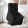 Sillón de masaje eléctrico reclinable elevable tela negro