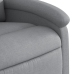 Sillón reclinable eléctrico tela gris claro