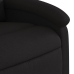 Sillón reclinable eléctrico de tela negro