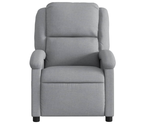 Sillón reclinable de masaje eléctrico tela gris claro