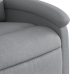 Sillón reclinable de masaje eléctrico tela gris claro