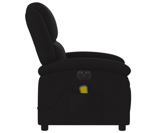 Sillón reclinable de masaje eléctrico tela negro