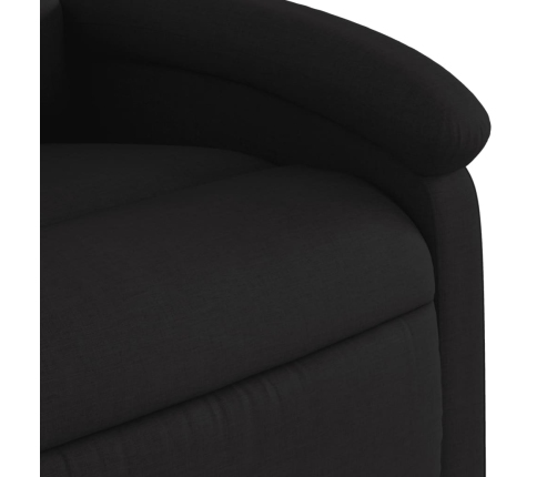 Sillón reclinable elevable tela negro