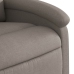 Sillón reclinable elevable tela gris taupe