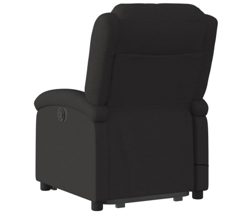 Sillón reclinable de masaje elevable tela negro