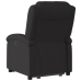 Sillón eléctrico reclinable elevable de tela negro