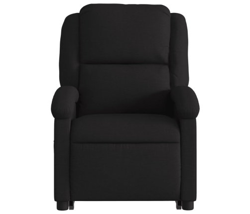 Sillón de masaje eléctrico reclinable elevable tela negro