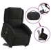 Sillón de masaje eléctrico reclinable elevable tela negro