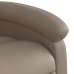 Sillón reclinable elevable cuero artificial color capuchino