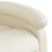 Sillón reclinable de masaje de pie cuero artificial color crema