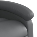 Sillón reclinable de masaje de pie cuero artificial gris