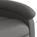 Sillón reclinable eléctrico de cuero auténtico gris