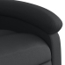 Sillón reclinable de masaje eléctrico cuero auténtico negro