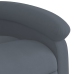 Sillón reclinable eléctrico de terciopelo gris oscuro