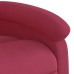 Sillón reclinable eléctrico de terciopelo rojo tinto