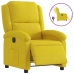 Sillón reclinable eléctrico de terciopelo amarillo