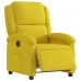 Sillón reclinable eléctrico de terciopelo amarillo