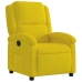 Sillón reclinable eléctrico de terciopelo amarillo