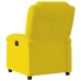 Sillón reclinable eléctrico de terciopelo amarillo