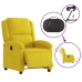 Sillón reclinable eléctrico de terciopelo amarillo