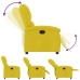 Sillón reclinable eléctrico de terciopelo amarillo