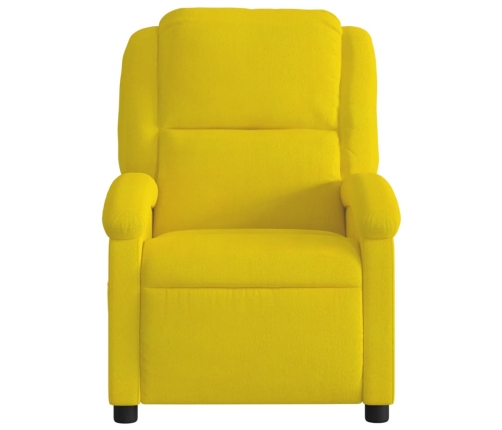 Sillón reclinable eléctrico de terciopelo amarillo