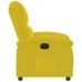 Sillón reclinable eléctrico de terciopelo amarillo