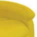 Sillón reclinable eléctrico de terciopelo amarillo