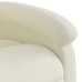 Sillón reclinable eléctrico de terciopelo blanco crema