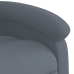 Sillón reclinable de masaje eléctrico terciopelo gris oscuro