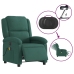 Sillón reclinable de masaje eléctrico terciopelo verde oscuro