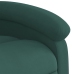 Sillón reclinable de masaje eléctrico terciopelo verde oscuro