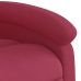 Sillón reclinable de masaje eléctrico terciopelo rojo tinto