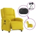 Sillón reclinable de masaje eléctrico terciopelo amarillo