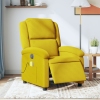 Sillón reclinable de masaje eléctrico terciopelo amarillo