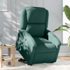 Sillón reclinable elevable terciopelo verde oscuro