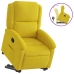 Sillón reclinable elevable terciopelo amarillo