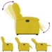 Sillón reclinable elevable terciopelo amarillo