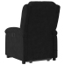 Sillón reclinable de masaje elevable terciopelo negro