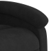 Sillón reclinable de masaje elevable terciopelo negro