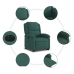 Sillón eléctrico reclinable elevable de terciopelo verde oscuro