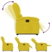 Sillón eléctrico reclinable elevable de terciopelo amarillo