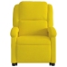 Sillón eléctrico reclinable elevable de terciopelo amarillo