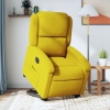 Sillón eléctrico reclinable elevable de terciopelo amarillo