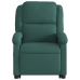 Sillón masaje reclinable elevable terciopelo verde oscuro