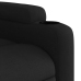 Sillón reclinable eléctrico de tela negro