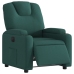 Sillón reclinable eléctrico tela verde oscuro