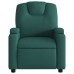 Sillón reclinable eléctrico tela verde oscuro